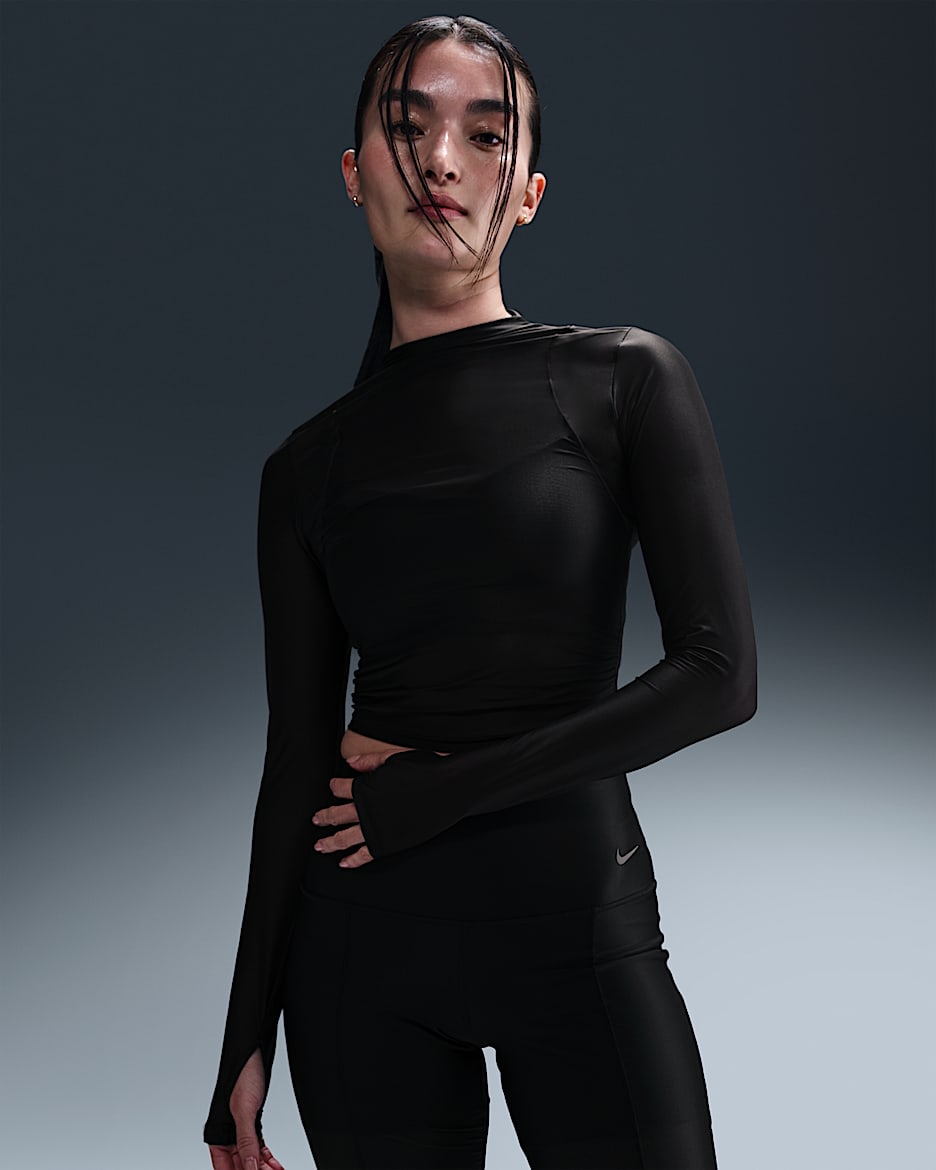 Nike Zenvy Women s Dri FIT Long Sleeve Sheer Top. Nike PH